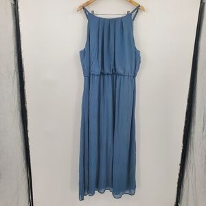 ◇◇ Tacera Sleeveless Maxi Dress Size 2X Blue